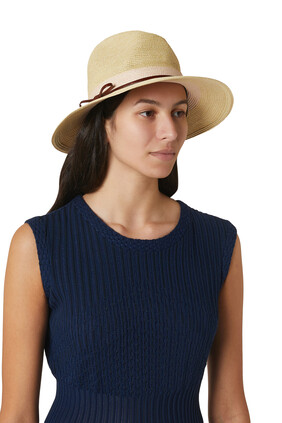 Fedora Hat with Leather Ribbon
